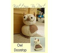 Knitting Pattern Owl Door Stop - UK Knitting Pattern