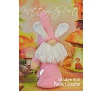 Knitting Pattern - Pocket Gnome from Knitting by Post. Create a Cute Knitted Handmade Gift. A Quick & Easy Beginner Soft Toy Knit. UK Knitting Terms