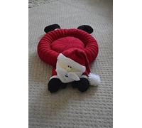 Knitting Pattern Santa Snuggler Pet Bed/Child's Cushion. Knitters A5 UK Noel Father Christmas Leaflet. Knit Cute Handmade Xmas Gifts