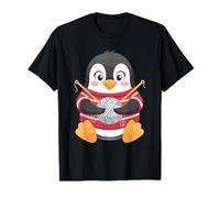Knitting Penguin Yarn Lover Cute Knit T-Shirt