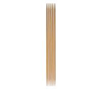 Knitting Pins: Double-Ended: Set of Five: Bamboo: 15cm x 3.25mm