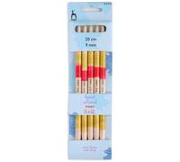 Knitting Pins: Double-Ended: Set of Five: Flair: Hand Coloured: 20cm x 9.00mm Groves & Thames Multi One Size