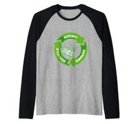 Knitting Reknit Recycle Remake Eco Knitter Crafter Raglan Baseball Tee