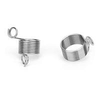 Knitting Rings,Uide Ring Sterling Silver,Norwegian Knitting Thimble,Finger Guide Yarn,Dedal Crochet 2Pcs Stainless Steel Coiled Knitting Thimble Guide Finger Ring Knitting Crafts Tool Accessories