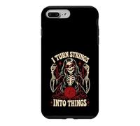 Knitting Skeleton I Turn Strings Into Things Yarn Case for iPhone 7 Plus/8 Plus