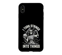 Knitting Skeleton I Turn Strings Into Things Yarn Case for iPhone XS Max