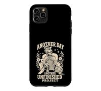 Knitting Skeleton Mom Crochet Unfinished Project Case for iPhone 11 Pro Max