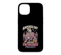 Knitting Skeleton Mom Crochet Unfinished Project Case for iPhone 13