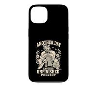 Knitting Skeleton Mom Crochet Unfinished Project Case for iPhone 13