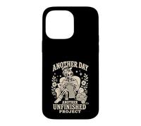 Knitting Skeleton Mom Crochet Unfinished Project Case for iPhone 14 Pro Max