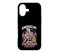 Knitting Skeleton Mom Crochet Unfinished Project Case for iPhone 17