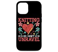 Knitting So I Don't Unravel Heart Yarn Art Case for iPhone 12/12 Pro