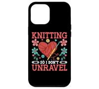 Knitting So I Don't Unravel Heart Yarn Art Case for iPhone 12 Pro Max