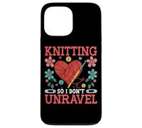 Knitting So I Don't Unravel Heart Yarn Art Case for iPhone 13 Pro Max