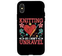 Knitting So I Don't Unravel Heart Yarn Art Case for iPhone X/XS