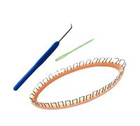 Knitting Sock Looms,Knitting Loom - Sock Knitting Tools with Round Knitting Board with Crochet Hook and Needle - Portable Crochet Tool Kit for Knitting a m