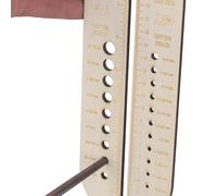 Knitting Sock Ruler - Precision Circle Template Crochet Gauge | Practical Measurement Tool with Hook Holder for Yarn Crafts, Creative Beginners Enthusiasts Handwork Supplies Making Accessories