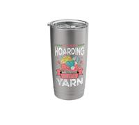 Knitting Stash It's Not Hoarding If It's Yarn Crotchet Stainless Steel Insulated Tumbler