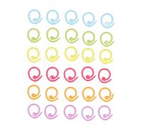 Knitting Stitch Rings DIY Colorful Stitch Marker Ring for Sewing Metal Material
