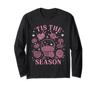 Knitting Tis The Season Winter Knitting Lover Long Sleeve T-Shirt