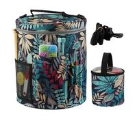 Knitting Tote Bag - Expandable Crochet Storage Organizer, Multi Pocket Knitting Tool Organzer, Oxford Fabric Yarn Dispenser Holder | Travel Craft Storage Solution Crochet Hobby Accessories Organizer