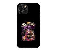 Knitting Witch Funny Knitter Fiber Artist Knitting Case for iPhone 11 Pro