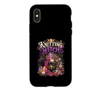 Knitting Witch Funny Knitter Fiber Artist Knitting Case for iPhone X/XS