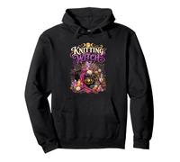Knitting Witch Funny Knitter Fiber Artist Knitting Pullover Hoodie