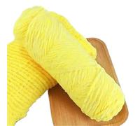 Knitting Wool 190g Chunky Chenille Yarn for Hand Knitting Sweater Scarf Shoes Blanket Crochet Medium Thick Golden Velvet Thread Soft Warm for Needle Craft(36 Warm Yellow)