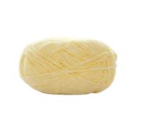Knitting Wool 1Pc 40g Snow Velvet Knitted Yarn Thin 2mm Fine Wool Ball Golden Handmade Knitting Thread Crochet Doll Shoe for Needle Craft(21 Light Yellow)