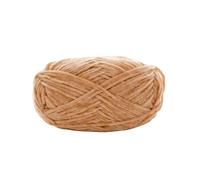 Knitting Wool 1Pc 40g Snow Velvet Knitted Yarn Thin 2mm Fine Wool Ball Golden Handmade Knitting Thread Crochet Doll Shoe for Needle Craft(28 Light Brown)