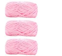 Knitting Wool 3pcs 100g Super Soft Velvet Yarn Chunky Blanket Chenille Yarns for Knitting and Crochet for Needle Craft(Color11)