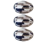 Knitting Wool 3Pcs Set Yarn Thick Chunky Crochet Chenille Milk Soft Velvet Knitting Wool for Hat Dolls Glove Blanket for Needle Craft(16 Colourful Brown)