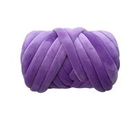 Knitting Wool 500G Super Velvet Chunky Yarn Thick Cored Cotton Wool Tube for DIY Blanket Hat Bulky Arm Roving Handwork Knitting Spin for Needle Craft(Purple 500g)