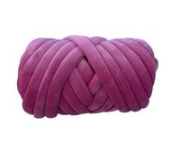 Knitting Wool 500G Super Velvet Chunky Yarn Thick Cored Cotton Wool Tube for DIY Blanket Hat Bulky Arm Roving Handwork Knitting Spin for Needle Craft(Dark Pink 500g)