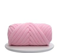 Knitting Wool 500G Super Velvet Chunky Yarn Thick Cored Cotton Wool Tube for DIY Blanket Hat Bulky Arm Roving Handwork Knitting Spin for Needle Craft(Pink 500g)