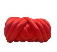 Knitting Wool 500G Super Velvet Chunky Yarn Thick Cored Cotton Wool Tube for DIY Blanket Hat Bulky Arm Roving Handwork Knitting Spin for Needle Craft(Red 500g)