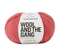 Knitting Wool and the Gang Feeling Good Yarn - Fluffy Aran Alpaca Merino Yarn - Raspberry Pink