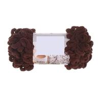 Knitting Wool Puffy Finger Loops Chunky Chenille Yarn Hand-Woven Thick Wool Threads for Crochet Blanket Carpet DIY Knitting Crafts Supply 100G for Needle Craft(19 Brown)