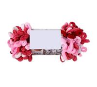 Knitting Wool Puffy Finger Loops Chunky Chenille Yarn Hand-Woven Thick Wool Threads for Crochet Blanket Carpet DIY Knitting Crafts Supply 100G for Needle Craft(349 Neon Red)