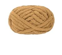 Knitting Wool Snowball Cat Tail Super Thick Wool Finger Line Scarf Ice Bar DIY Handmade Knitting Cushion Blanket Pet Litter for Needle Craft(27 Light Brown)