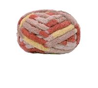 Knitting Wool Snowball Cat Tail Super Thick Wool Finger Line Scarf Ice Bar DIY Handmade Knitting Cushion Blanket Pet Litter for Needle Craft(17 Hot Cocoa)