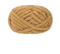 Knitting Wool Snowball Cat Tail Super Thick Wool Finger Line Scarf Ice Bar DIY Handmade Knitting Cushion Blanket Pet Litter for Needle Craft(27 Light Brown)