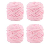 Knitting Wool Yarn 4 x 100g Multi-Colored Soft Chunky Yarn for Crochet Projects Making Plush Balls Handmade Bags Sweaters Shoes Hats Sweaters Blankets Scarves