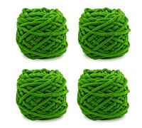 Knitting Wool Yarn 4 x 100g Multi-Colored Soft Chunky Yarn for Crochet Projects Making Plush Balls Handmade Bags Sweaters Shoes Hats Sweaters Blankets Scarves