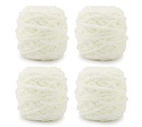 Knitting Wool Yarn 4 x 100g Multi-Colored Soft Chunky Yarn for Crochet Projects Making Plush Balls Handmade Bags Sweaters Shoes Hats Sweaters Blankets Scarves