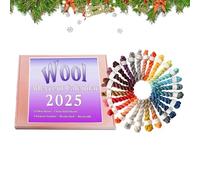 Knitting Yarn Countdown Calendar 2025 | 24 Days Wool Knitting Yarn Christmas Countdown Calendar - Seasonal Crafts Supplies for Girls Women Family Friend Knitters