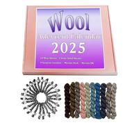 Knitting Yarn Countdown Calendar - 2025 Edition, 24 Days Christmas Countdown Wool Knitting Yarn, Festive Creative Projects Crochet Supplies | Colorful Holiday Craft Kit For Crocheters Knitters Girls