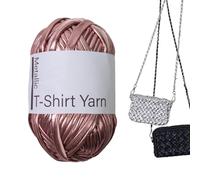 Knitting Yarn - Premium Crochet Cord, Durable Craft Supply | Shiny Textile Crochet Fibre, Comfortable Handmade T-Shirt Yarn for Sweater Patterns Bor Design