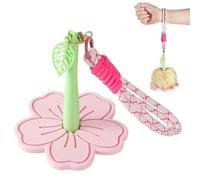 Knitting Yarn Winder - 20Cm Floral Spinner Tool, Compact Skein Twister, Crochet Wire Holder | Lightweight Fiber Rolling Accessories For Car Tours Craft Room Adults Hobbyists Knitters Fun